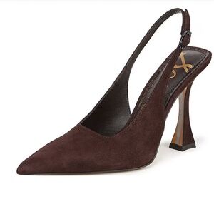Sam Edelman Brown Suede Slingback Heels